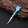 Navaja de Llave Portátil Hebilla Equipo de Defensa Cuchillo de Exterior Mini Cuchillo Plegable Portátil Viaje Acero Inoxidable Cuchillo para Frutas