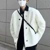 Cárdigan de punto holgado con diseño de nicho estilo coreano y decoración de botones, suéter de color liso con cuello redondo, chaqueta estilo Chanel para hombres y mujeres