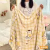 Manta de vellón de leche chal de oficina manta para siesta manta de aire acondicionado dormitorio de estudiante siesta colcha pequeña manta para sofá