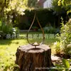 Castiçal de Ferro Enferrujado Transfronteiriço Estaca de Jardim Chama Decorações de Natal para Jardim de Pátio Gramado Decoração de Chama de Metal