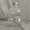 Nueva botella creativa de vidrio con forma de calabaza, fruta de ginseng, vino espumoso, botella de jugo de frutas embotellado 2 kg botella vacía de vino blanco venta al por mayor