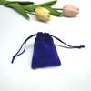 Saco de Veludo Atacado Cordão Saco de Veludo para Joias Saco de Armazenamento para Fones de Ouvido Bolso Grande de Veludo Preto com Cordão