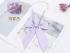 Corbata de Moño Larga Diagonal de Cuadrícula de Cubo Mágico al por Mayor en Stock para Mujer, Accesorio de Traje de Marinero Estilo Coreano, Corbata de Moño Jk Estilo Universitario