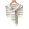 Chal Pequeño Popular de Internet para Mujer Multiusos Color Sólido Moderno Combinable Fino de Punto Protección para el Cuello Habitación con Aire Acondicionado Camisa Hombro Protección Solar