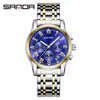 Sanda Nuevo Caliente 7039 Reloj para Hombre con Calendario Moda Luminoso Tendencia Fresco Creativo Reloj para Hombre