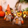 Mingguan Novo Produto Dia da Colheita Gnomo Boneco Ornamento Boneca de Desenho Animado Sem Rosto Boneca Adereços de Mesa para Vestir Atacado