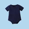 Hoodie Triângulo de Algodão Puro Manga Curta Cor Sólida para Bebê Roupão Curto de Verão Fino para Recém-Nascido