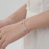 Pulsera de Sirena para Niñas Lujo Ligero Nicho Exquisito Pulsera Luz de Luna Blanca 2025 Nuevo Estilo Caliente Pulsera de Plata