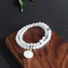 Pulsera Nueva Estilo Chino Moda Versátil Cristal Tianshan Cui Jin Polvo de Sol Cristal Ping An Jade Doble Círculo Pulsera de Cristal Explosión de Dopamina