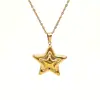 Colar Pingente Pentagrama Lele Jewelry Moda Exagerada Tendência Retrô Europeu e Americano Venda Quente Joias para Mulheres de E-commerce Transfronteiriço