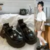 Verano 2026 Nuevos Zapatos de Baile de Rendimiento Individual de Princesa para Niñas, Estilo Británico, Suela Suave, Zapatos Pequeños de Cuero para Niñas
