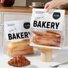 Bolsa para Tostar Empaque para Hornear Bolsa para Pan Rebanado 450g Alambre para Galletas Bolsa con Cierre de Cremallera Bolsa con Base Bolsa de Pie Comercial al por Mayor