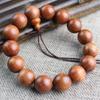 Pulsera de Palo de Rosa de Myanmar, Cuentas de Buda de Palo de Rosa de Fruta Grande, Pulsera de Juguete, Joyería para Hombre y Mujer, Venta al por Mayor de Fabricante de Suministro en Vivo