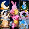 Modelo inflable de pastel de luna brillante para el Festival de Medio Otoño, gran decoración de dibujos animados para exteriores para áreas escénicas y calles comerciales, perfecto para sesiones de fotos navideñas
