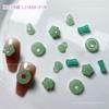 Novo estilo nacional Jade fivela de segurança acessórios de unhas verde gelado K9 broca de unhas novos acessórios de unhas comuns de bambu chinês