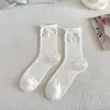 Calcetines de Tobillo Medio para Mujer de Primavera y Verano, Estilo Coreano de Moda, Versátiles Calcetines de Algodón con Lunares y Borde Enrollado, Calcetines Sin Costuras para Mujer