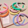 2025 Estilo Bosque Cuadros Color Sólido Diadema Fina Pinza para el Cabello de Mujer Versátil Celebridad de Internet Nueva Dulce Diadema de Corona Alta para Lavarse la Cara