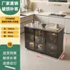 Gabinete de Almacenamiento de Cocina Pizarra Hogareño de Múltiples Niveles Aparador de Sala de Estar Gabinete de Almacenamiento Multifuncional Isla de Almacenamiento Removible
