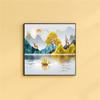 Pintura Decorativa para Pared de Entrada, Pintura Colgante de Lujo Ligero Moderno Fantasía para Pasillo y Pasaje, Versión Vertical de la Pintura de Pared en la Entrada