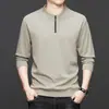 Sudadera con Media Cremallera para Hombre Nueva Primavera 2026 Suéter para Hombre Top Casual de Moda Versátil de Manga Larga