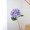 Hortênsia artificial grande em degradê de 72 peças 3D com camadas ricas e cores suaves cria uma atmosfera de casa suave e curativa