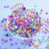 Pulsera de acrílico de cinco puntas con hermosas cuentas de colores, hecha a mano, accesorios de joyería creativos, paquete de material con cuentas