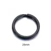 Anillo para llavero de acero inoxidable 2.5*25mm2.5*30mm anillo plano colgante para llavero decoración accesorios DIY