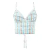 Ropa de Mujer Transfronteriza Estilo Dulce Francés Ajustado Cuadros Camisola + Conjunto de Falda Conjunto de Dos Piezas de Verano para Mujer