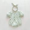 Bebê Wrap Fart Clothes Verão Menina Fina Bebê Lua Cheia Cem Dias Vestido Floral Fofo Super Fofo Ha Roupas Recém-Nascido Verão