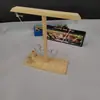 Juegos de Lanzar y Tirar Anillos de Madera de Escritorio Gancho para Lanzar Anillos Juego de Anillos