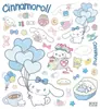 Céu Original Cinnamoroll Balão Tema Sobremesa 6D Adesivos Relevo para Unhas DIY Guka Adesivos de Decoração para iPad