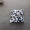 Fabricante de Embalagens Pequenas Venda Direta Artesanato de Plástico Preto e Branco Patch de Olho Móvel Quebra-Cabeça Adesivo Artesanal DIY