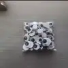 Pequeno Fabricante de Embalagens Vendas Diretas Artesanato de Plástico Preto e Branco Tapa-olho Móvel DIY Feito à Mão Adesivo Quebra-cabeça