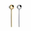 Acero Inoxidable 304 Cucharita Redonda Pequeña Mango Largo Cuchara para Café Cuchara para Mezclar Cuchara para Hielo Cuchara para Helado Nido de Pájaro con Miel 13cm Cucharita
