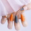 Nuevo parche de uñas de celebridad de internet portátil simple europeo y americano desmontable de longitud media uso repetido ventas directas de fábrica