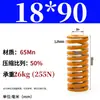 Padrão Japonês Resistente a Altas Temperaturas Mola de Molde Mola de Compressão Doméstica 65Mntf Fio Plano de Alta Resistência Compressão Retangular Alta Elasticidade