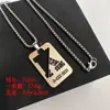 Nuevos Collares Personalizados de Acero de Titanio que No se Desvanecen para Hombres y Mujeres, Accesorios de Moda Versátiles de Marca Hip-Hop Trendy, Cadenas para Suéter de Pareja