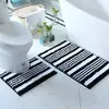 Suministro Exclusivo Transfronterizo de Nuevo Juego de 2 Piezas para Baño Colorido Antideslizante para Inodoro Alfombra de Piso Alfombra de Baño Venta Directa de Fábrica