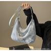 Bolso Cruzado Transfronterizo de Alta Calidad para Mujer Verano Nuevo Gran Capacidad Mezclilla Bolso de Hombro Versátil para Viajes Diarios Bolso Tote Moderno