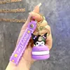 Llavero de Muñeca de Dibujos Animados Sanrio Kulomi, Colgante de Máquina de Bolas, Llavero Lindo para Bolsos, Pequeño Regalo al por Mayor