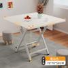 Mesa Plegable para Uso Doméstico, Mesa de Comedor Sencilla, Mesa Redonda para Sala de Estar, Puesto Portátil para Exteriores, Sencillo y Lujoso