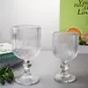 Copa de Vino de Raya Vertical Estilo Europeo, Copa de Jugo, Copa de Vino Tinto, Copa Alta, Cristalería para Uso Doméstico, Copa de Champaña, Retro de Lujo Ligero