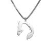 Collar con colgante de caballo hueco para hombre y mujer, cadena de acero inoxidable estilo hip hop, punk, animal, joyería para hombre, regalo de boda