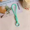 Cuerda tejida estilo miu, cuerda de color sólido, cordón, llavero colorido, accesorios para manualidades, colgantes para teléfono móvil y bolso, artículos decorativos