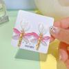 Nuevos aretes Libélula encantador fresco dulce aretes de botón para mujer elegantes acrílicos aguja de plata S925 aretes al por mayor