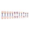 Parche de uñas para manicura uña almendrada niña lazo blanco moda comercio exterior estilo lujo ligero ventas directas de fábrica
