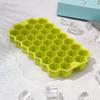 Venda quente grade de gelo de silicone com 37 cavidades caixa de gelo em favo de mel molde de cubo de gelo DIY caixa de gelo para armazenamento frio de alimentos grade de gelo em favo de mel