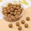 Cuentas de Semillas de Loto de Madera para Manualidades Pulsera de Cuerda Tejida a Mano Colgante para Pulsera Adornos Accesorios