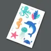 Adesivo de Tatuagem Animal de Desenho Animado Infantil Série Aventura Espacial Seguro e Ecológico Atividade ao Ar Livre Festa Decorar À Prova d'Água
