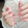 Usa un rubor de mariposa de temperamento suave uñas postizas removibles usa una pieza terminada en stock al por mayor A91